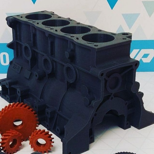 Корпус блока двигателя распечатанный из PLA пластика
